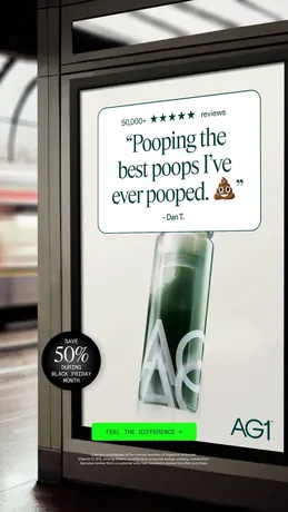 AG1 by Athletic Greens Black Friday ad