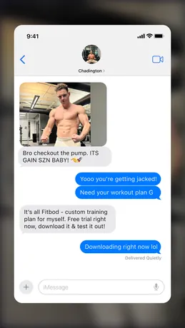 Fitbod Meta ad creative