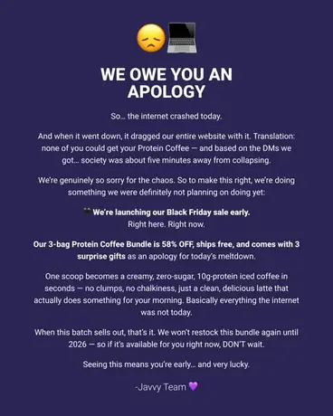 Javy Coffee Meta ad creative